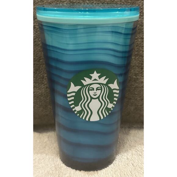 Starbucks Other - StarbucksBlue Wave Grande (16 oz) Cold Cup